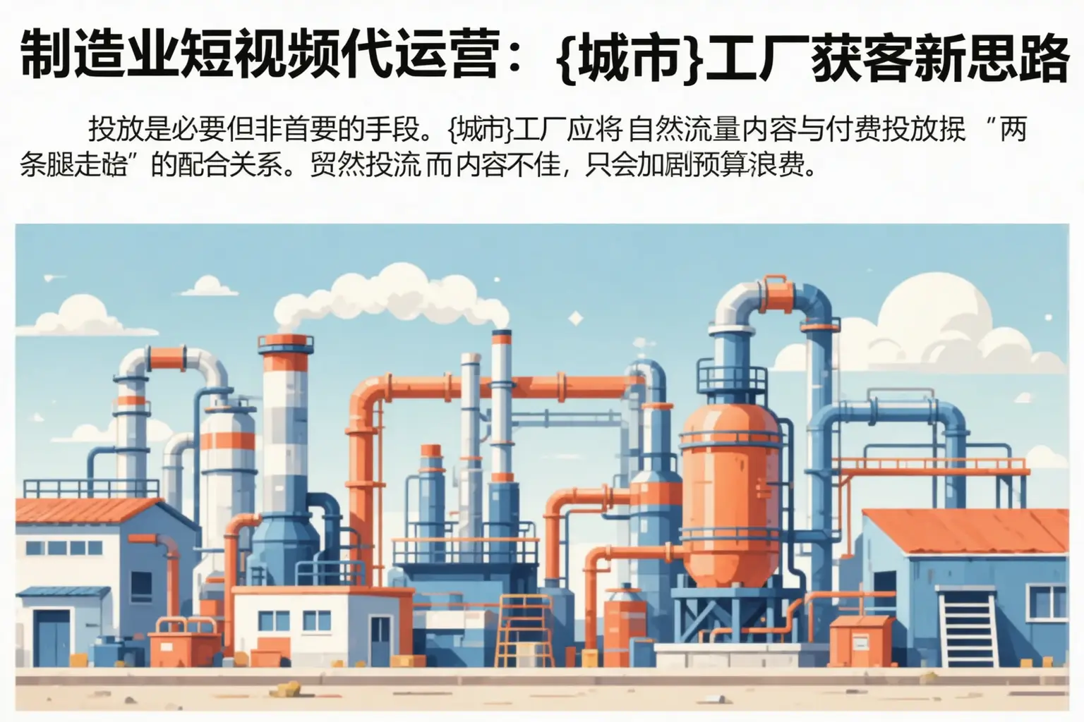 制造业短视频代运营：温泉工厂获客新思路